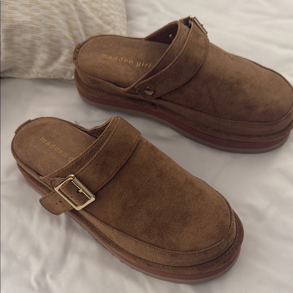 Madden Girl Brown Suede Shoes